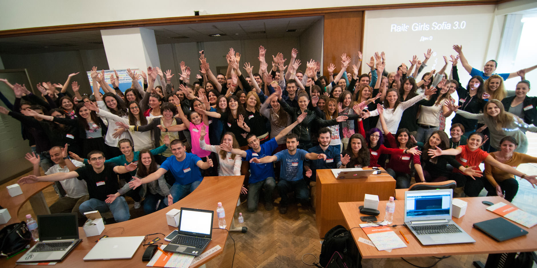 Rails Girls Sofia October 2014 Group Photo